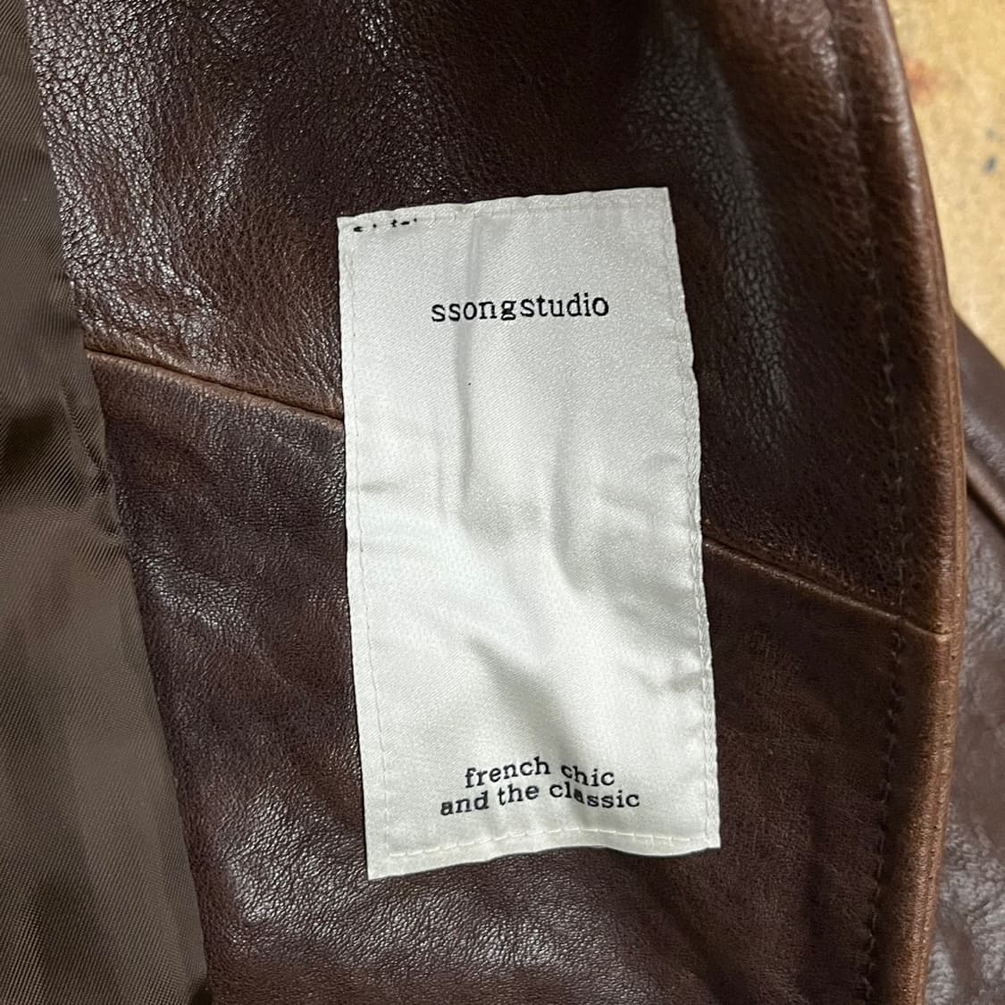 [정품] ssong studio 소가죽 라이더 자켓 b17 상품이미지8