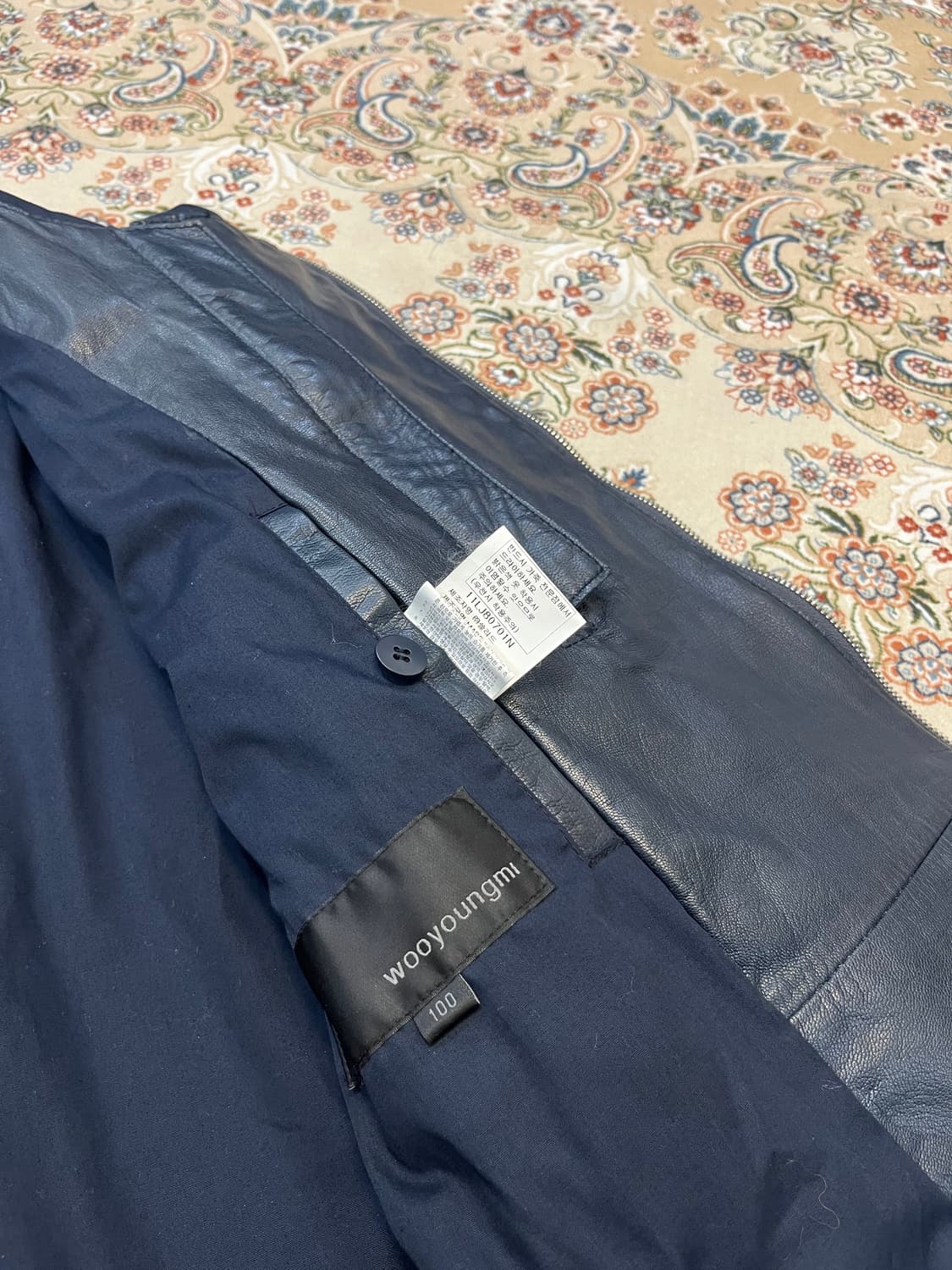 우영미 11ss 고트스킨 레더 멀티지퍼 자켓 상품이미지8