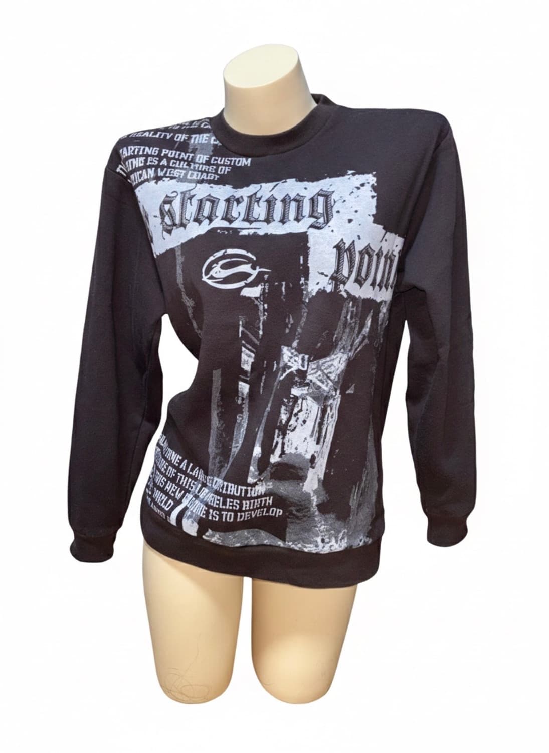 와이즈걸 y2k 맨투맨 롱슬리브 초코 빈티지 롱슬 급처 상품이미지1