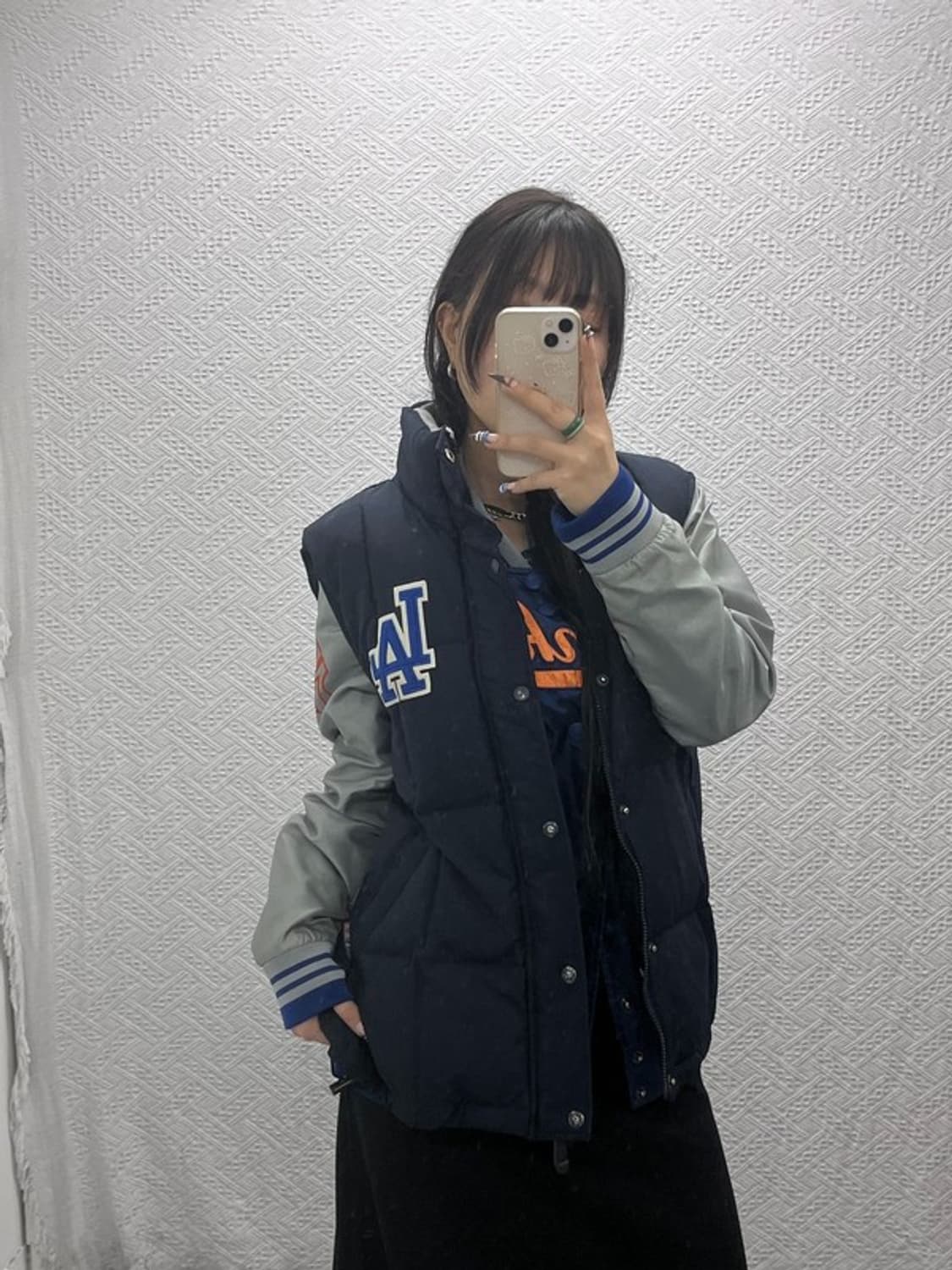 WWS 올드스쿨 레트로 빈티지 패딩 조끼 95 C07775 상품이미지2