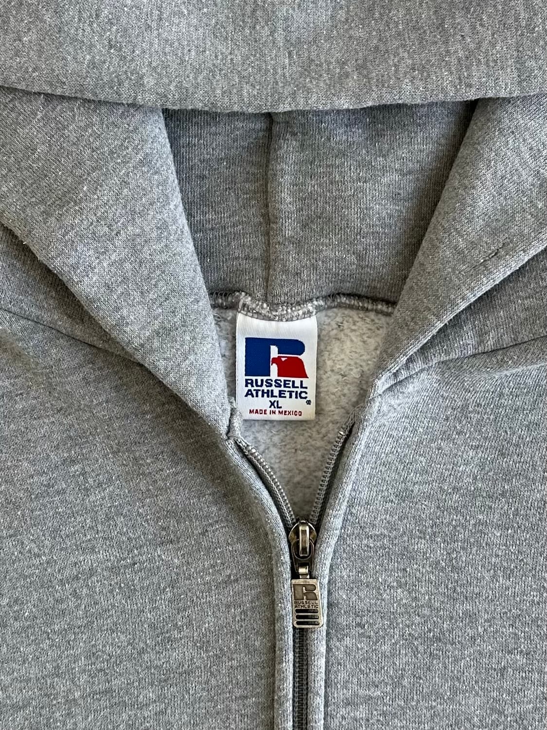 90s 빈티지 러셀 후드집업 그레이 XL 상품이미지6
