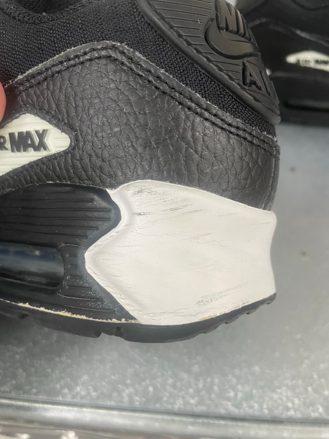 나이키 에어맥스 90 LTR 블랙 화이트 230 상품이미지7