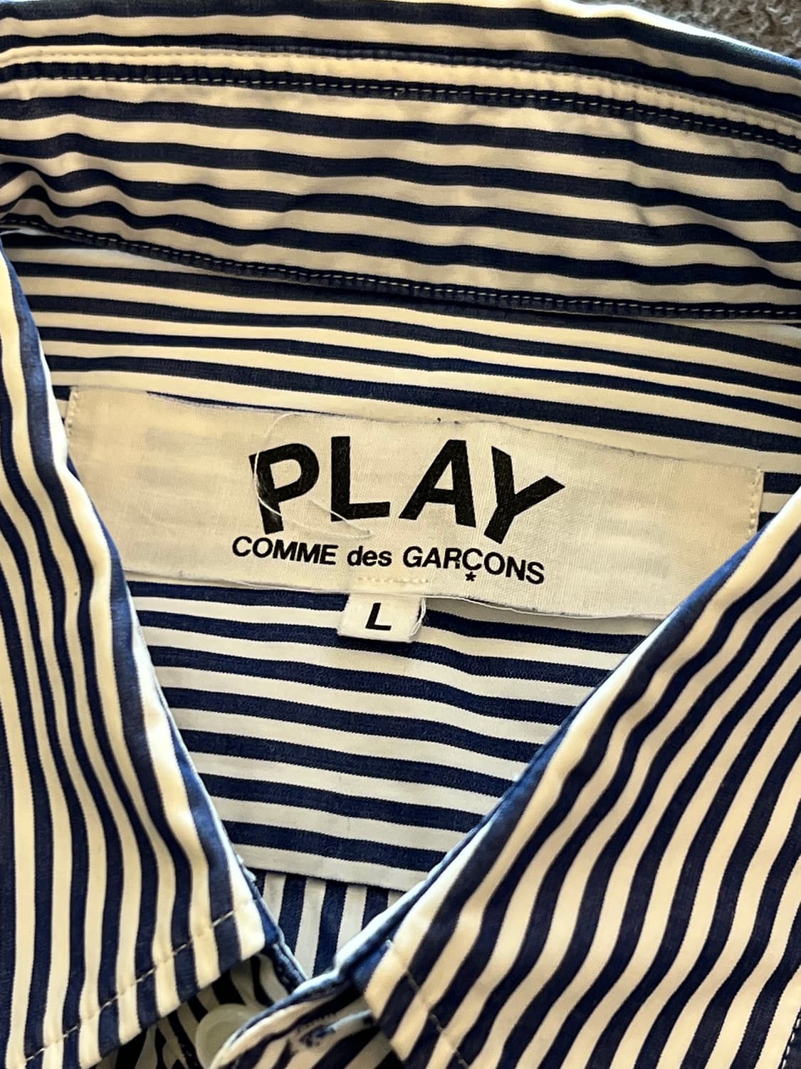 꼼데가르송 스트라이프 셔츠 처분  상품이미지3