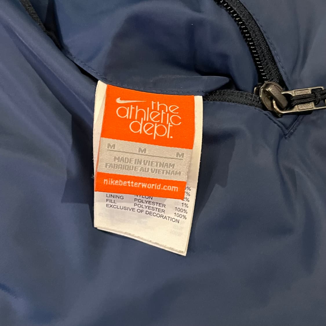 나이키 다크네이비 양면 누빔 바시티 퀼팅자켓  상품이미지5