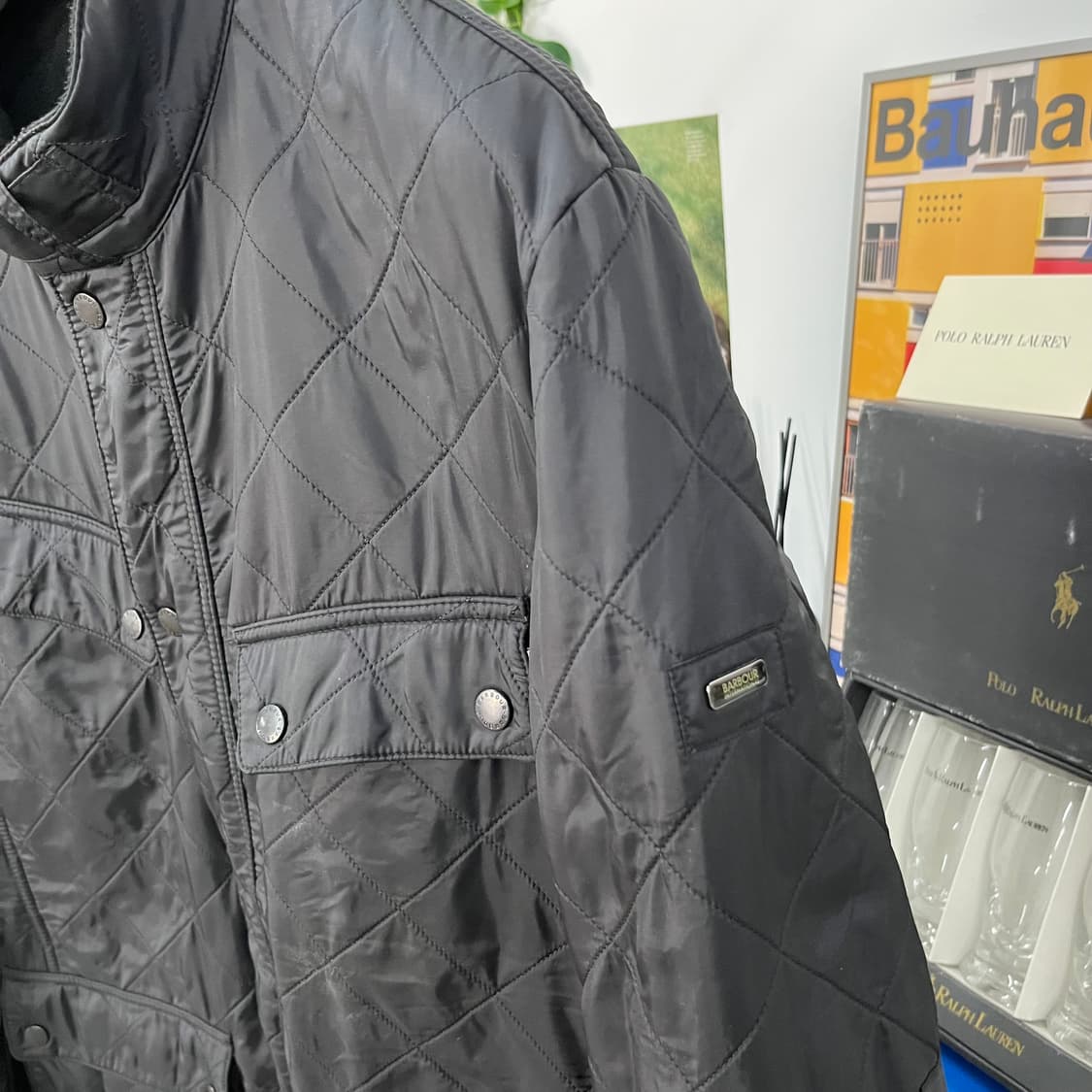 바버 인터네셔널 퀼팅 자켓 XL 상품이미지3