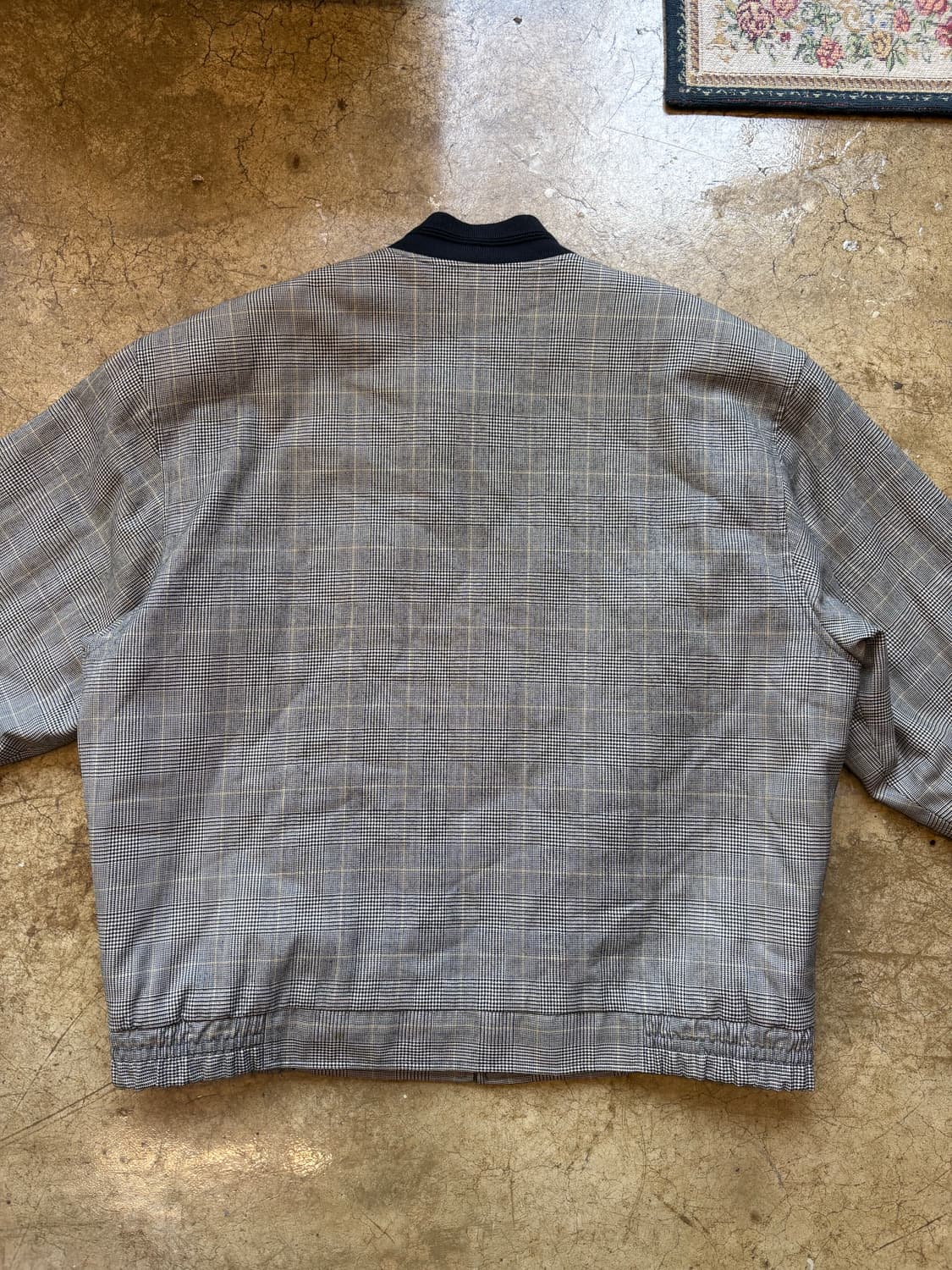 90s 생로랑 글렌 체크 블루종 상품이미지6
