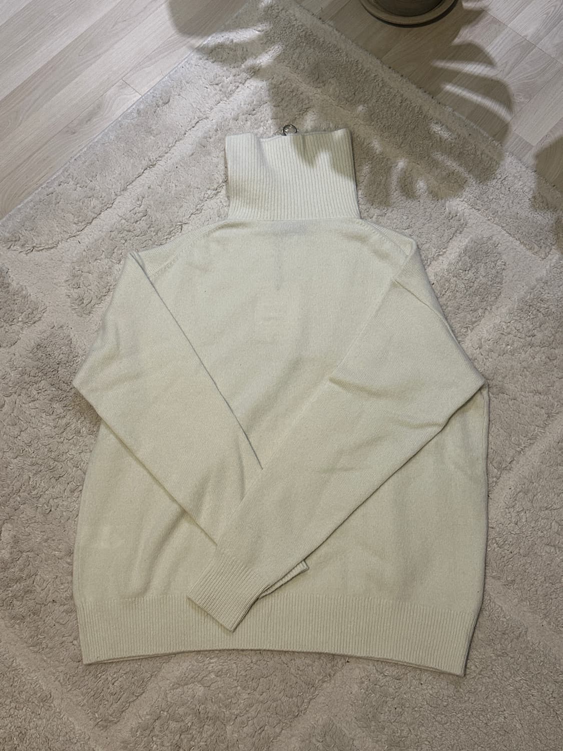 [새상품] 스튜디오니콜슨 반집업 니트 | 엑스트라파인램스울 상품이미지5