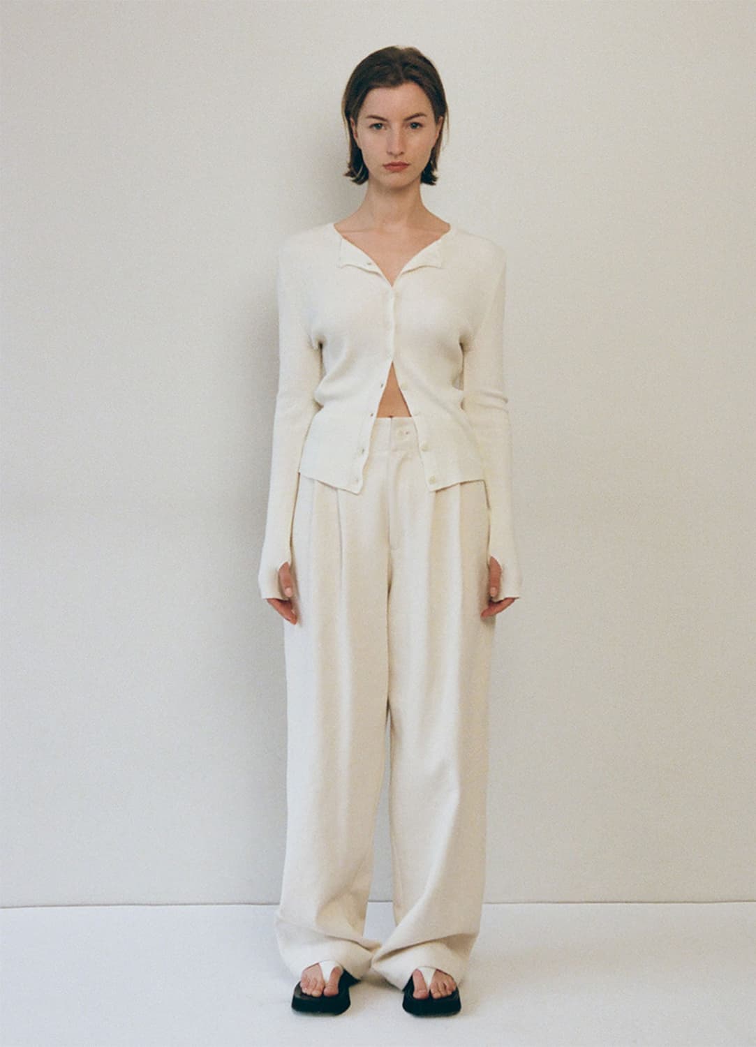 lfm Wide Twill Two-Tuck Pants 엘에프엠 팬츠 상품이미지1