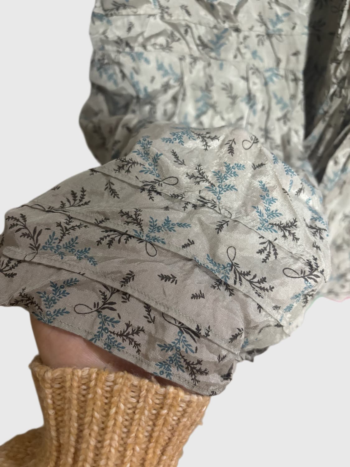 빈티지 나뭇잎 패턴 원피스 상품이미지4