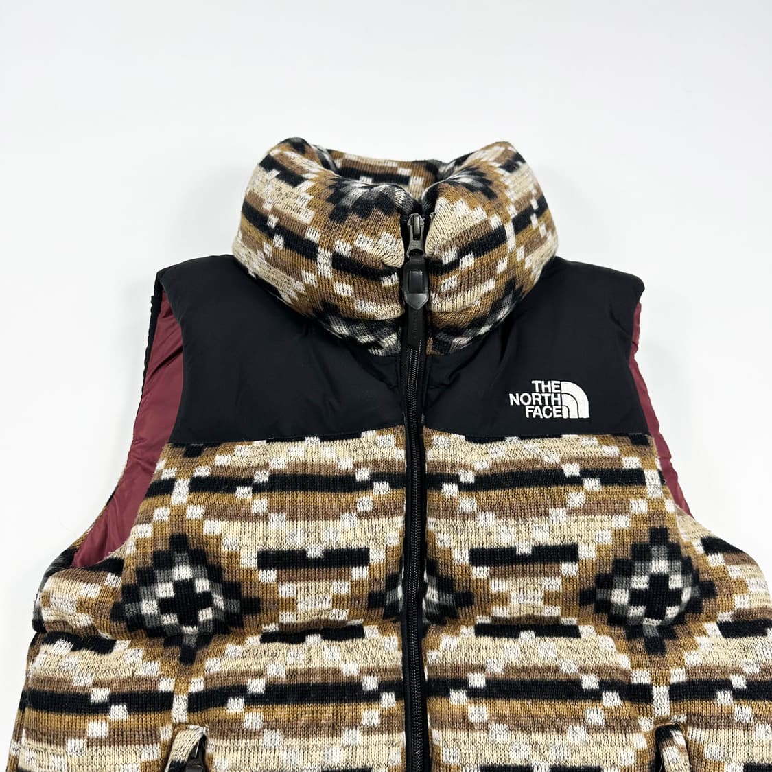 노스페이스 노르딕 패턴 니트 패딩 조끼 여성XS 상품이미지2
