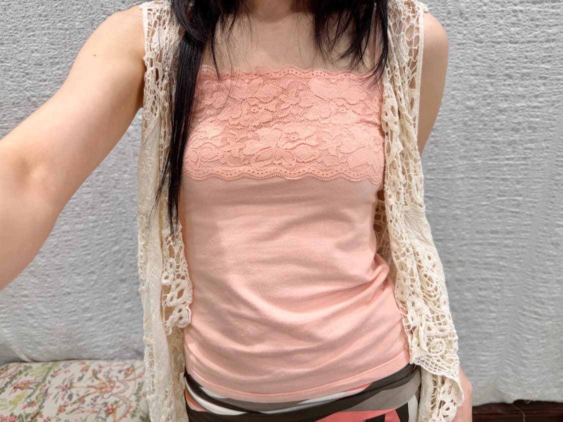 Coral lace cami 상품이미지6