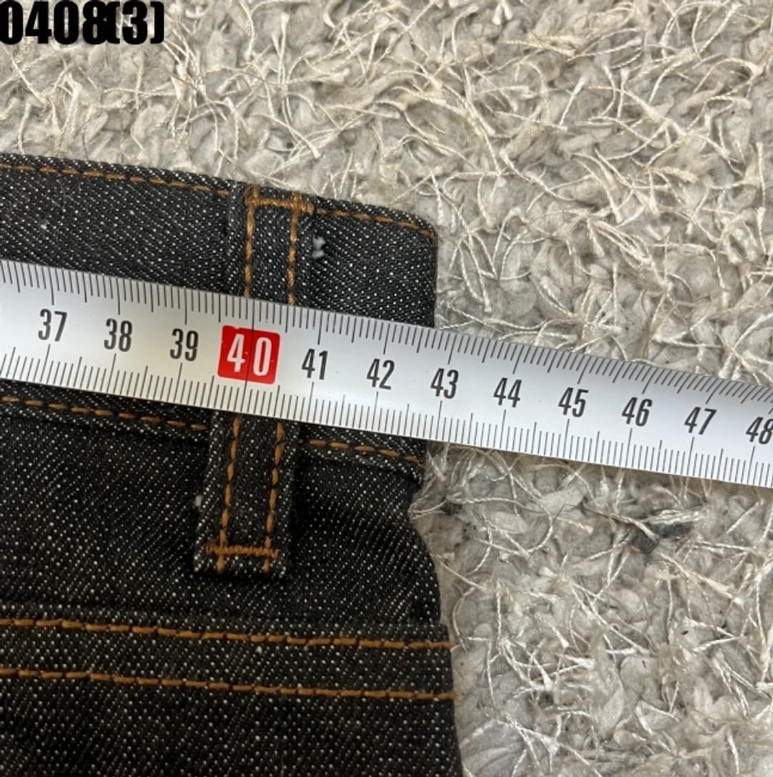 비슬로우 데님 반바지 상품이미지5