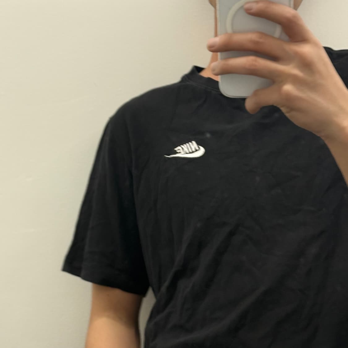 나이키 스우시 기본 반팔 티셔츠(블랙)  상품이미지2