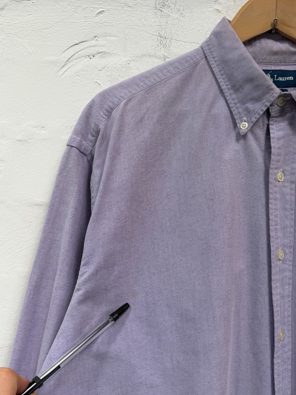 Ralph Lauren 랄프로렌 빅 긴팔 셔츠 라벤더 L 상품이미지4