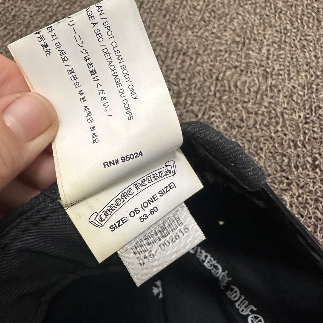 크롬하츠 바인대거 볼캡 모자 블랙 상품이미지7