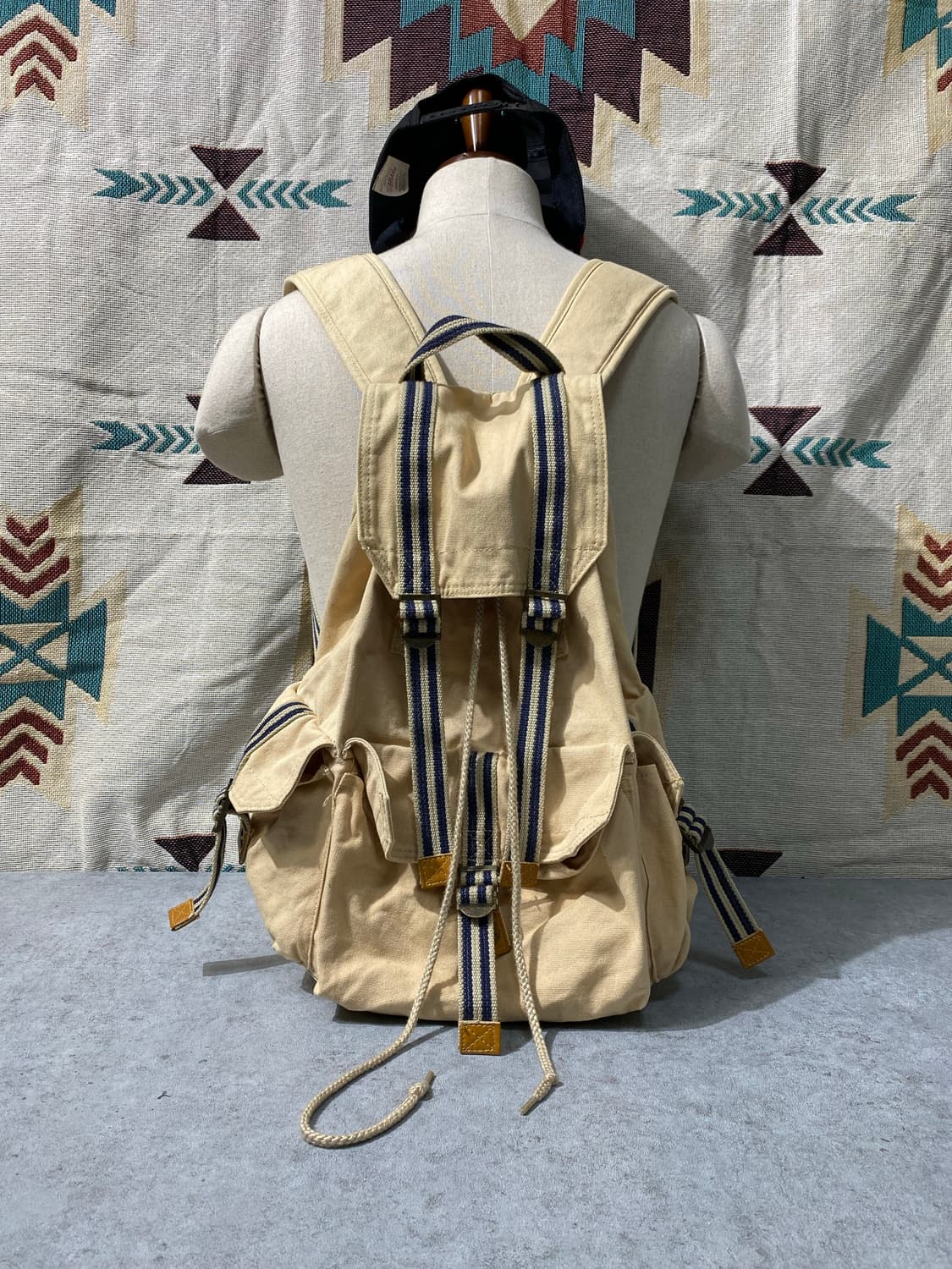 [45*48] Japanese Vintage 일본 빈티지 코튼 럭색 상품이미지8