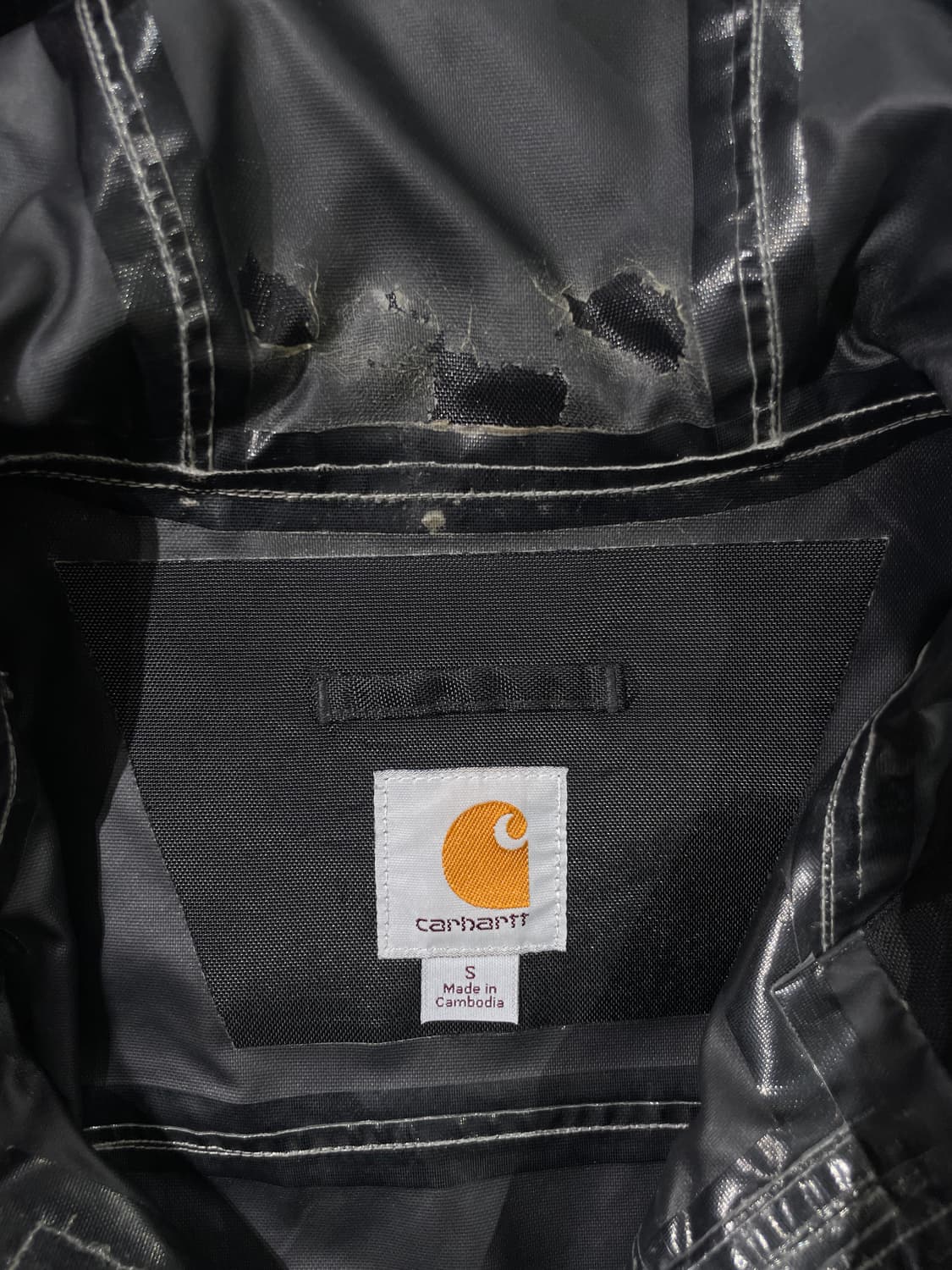 칼하트 블랙 벨크로 나일론 자켓 상품이미지7