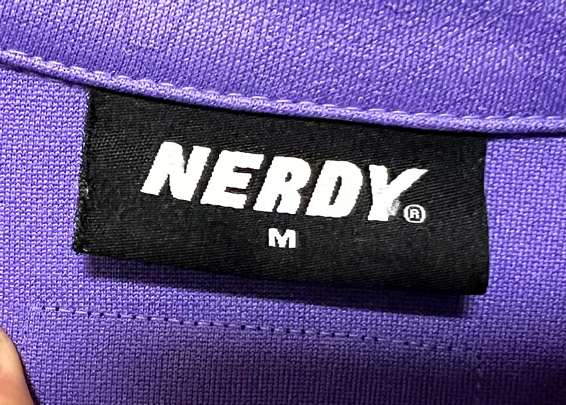 NERDY 널디 페이즐리 퍼플 트랙탑 져지 춘추 오버핏 M 95-100 상품이미지4