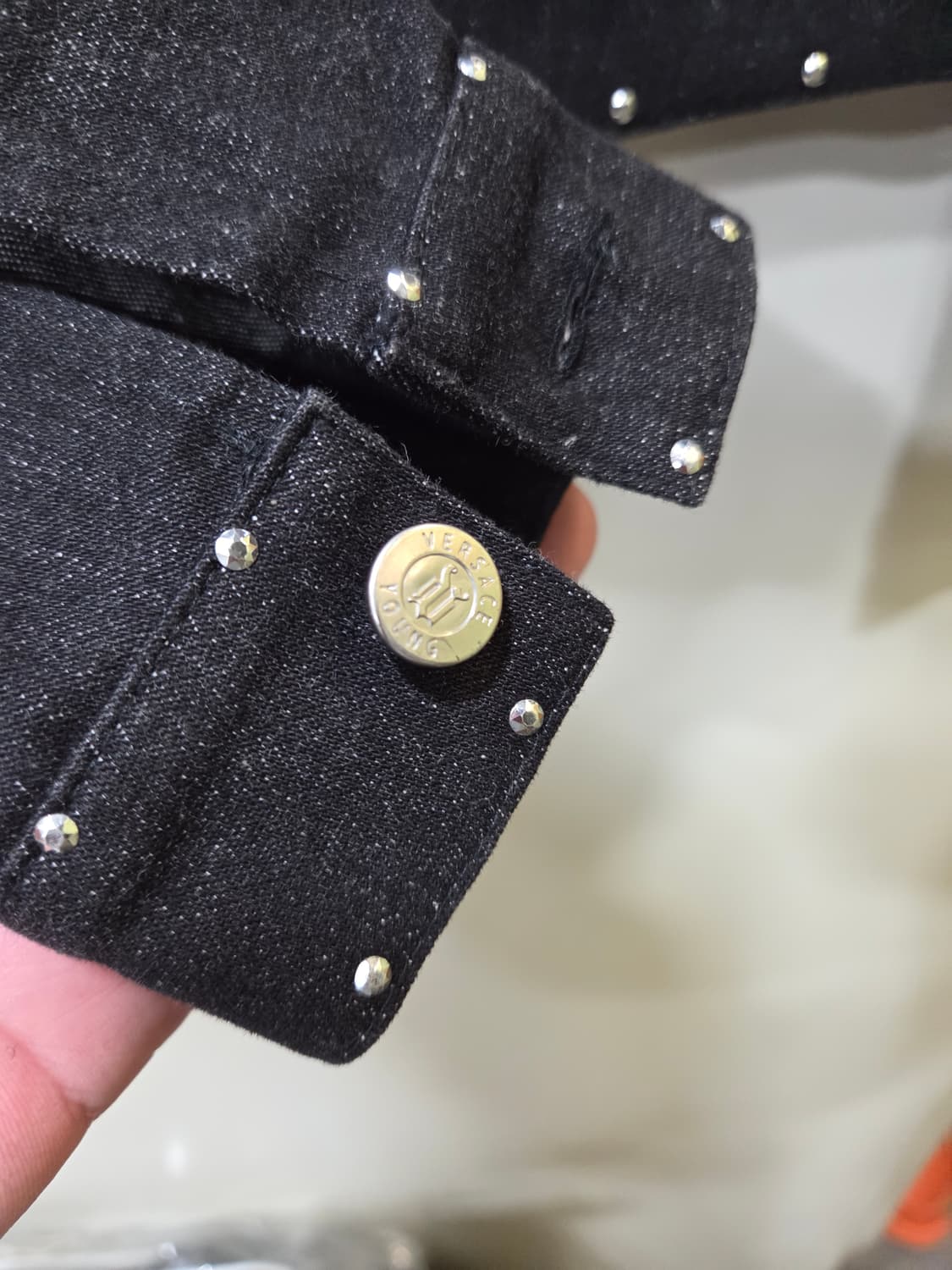 베르사체 크롭 데님 자켓 상품이미지6