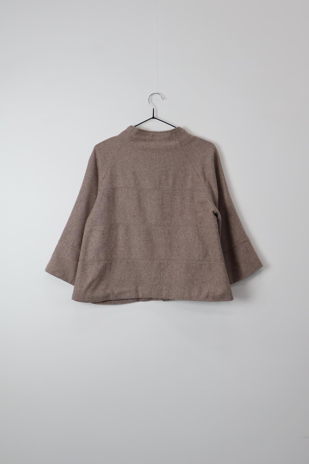 Jpn Wool-Blend Cropped A-Line Jacket 상품이미지5