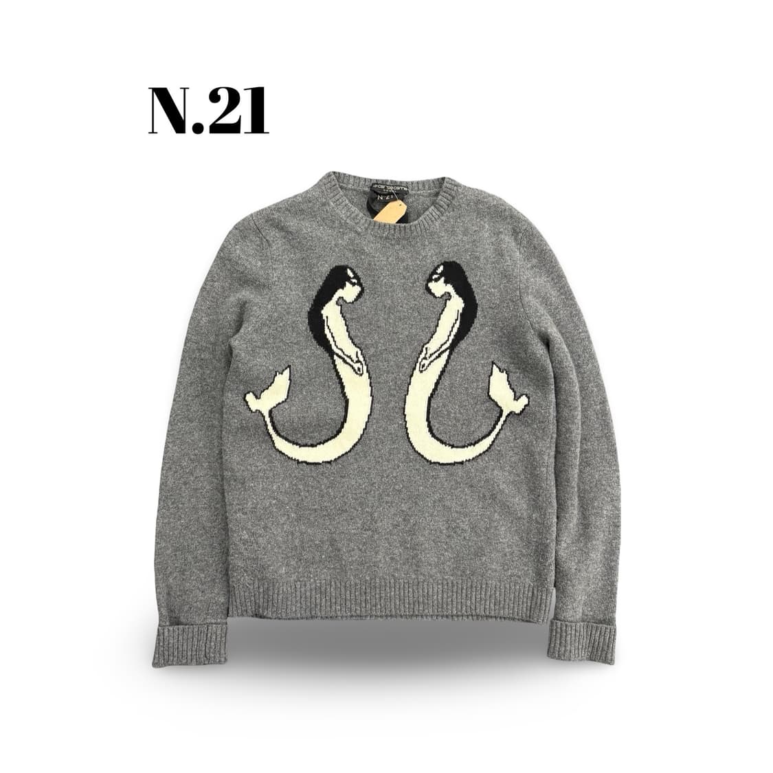 (90)N21머메이드카멜울스웨터 상품이미지1