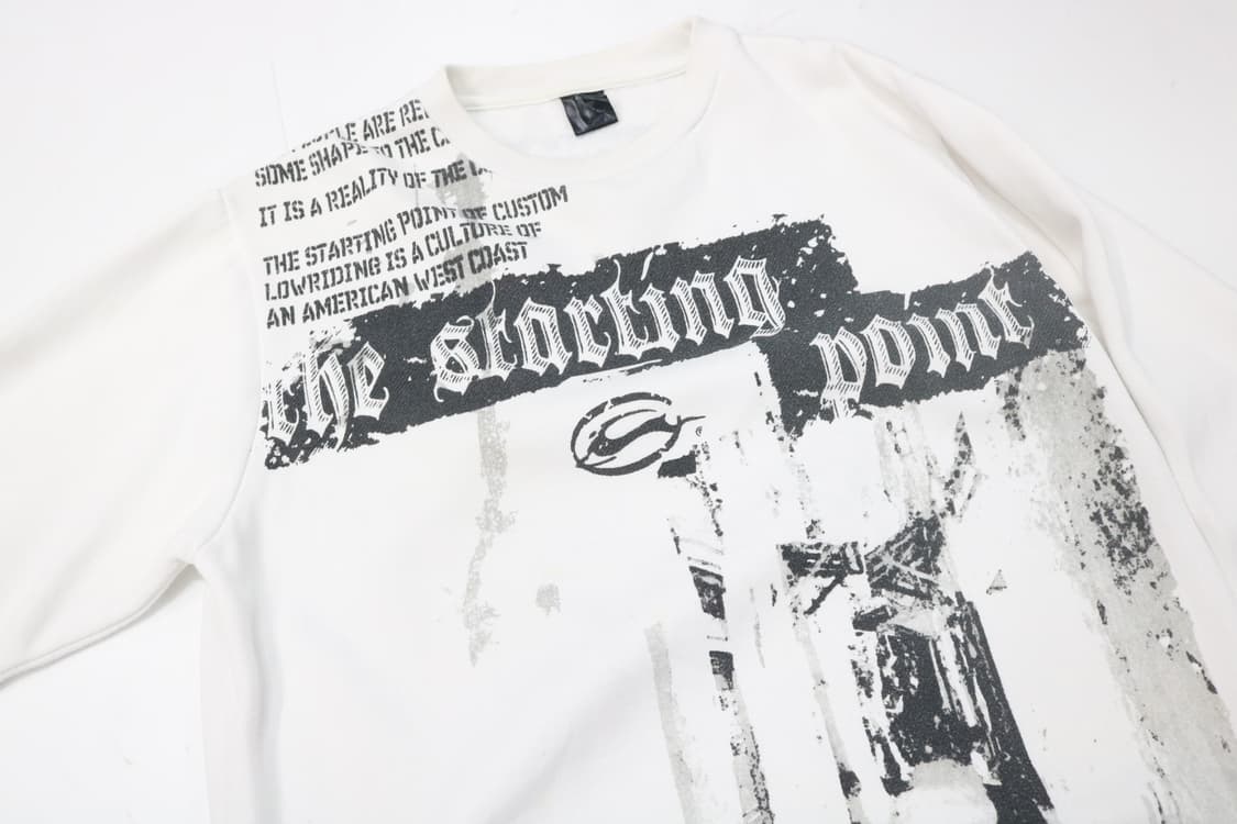 IMPALA 임팔라 웨스트코스트 그래픽 화이트 스웨트셔츠 상품이미지3