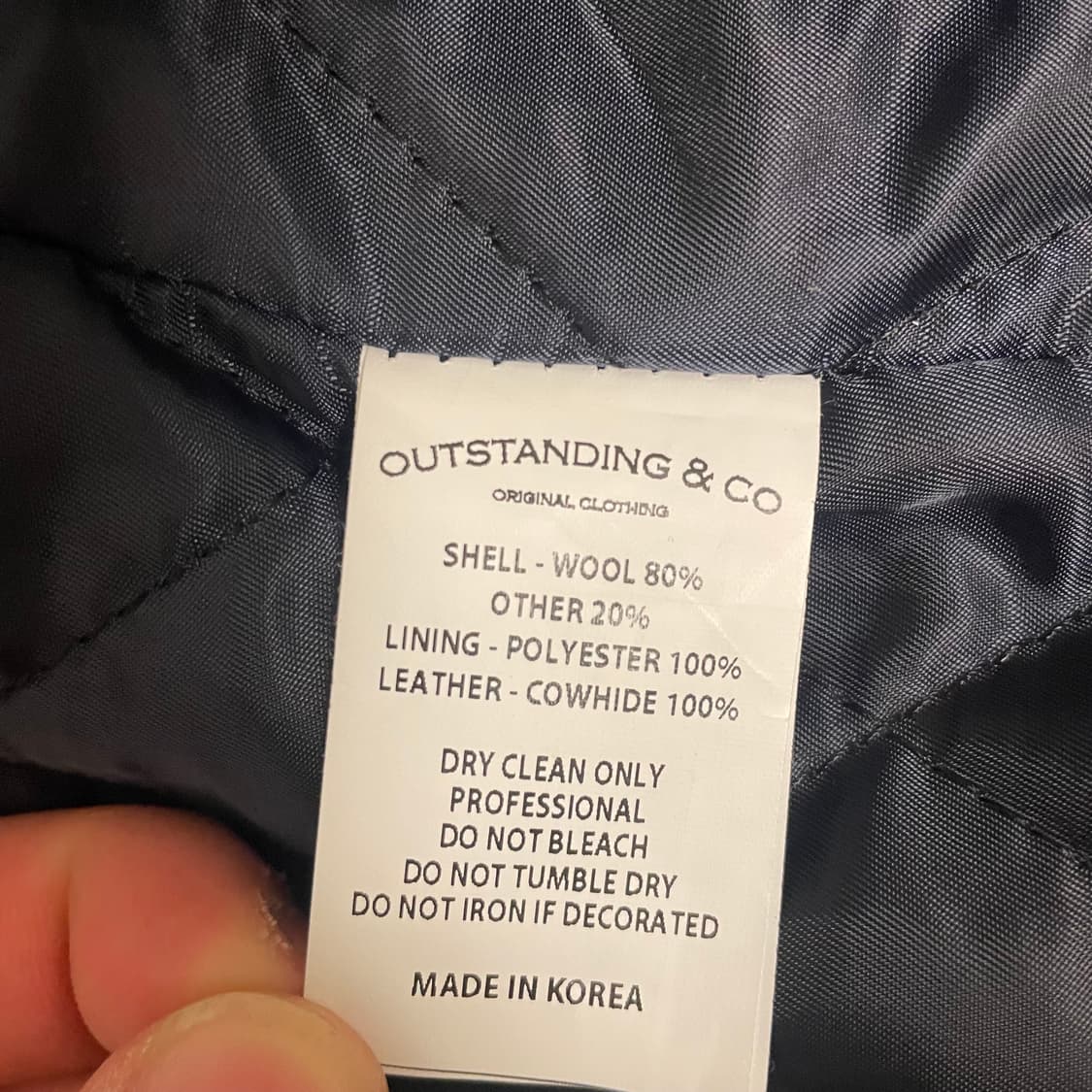 아웃스탠딩 바시티 자켓 L 상품이미지4
