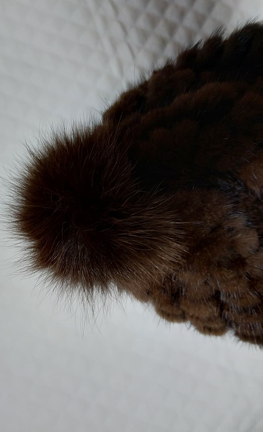 시티지 천연 밍크 모자 상품이미지4