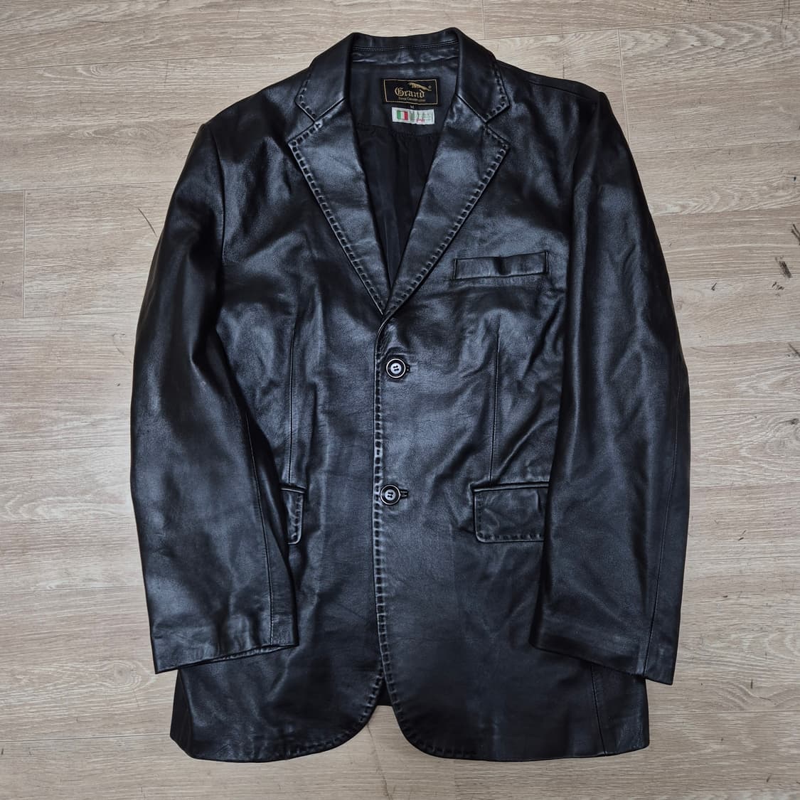GRAND 그랜드 남성 천연 양가죽 라이더 가죽자켓 M(95) 상품이미지1