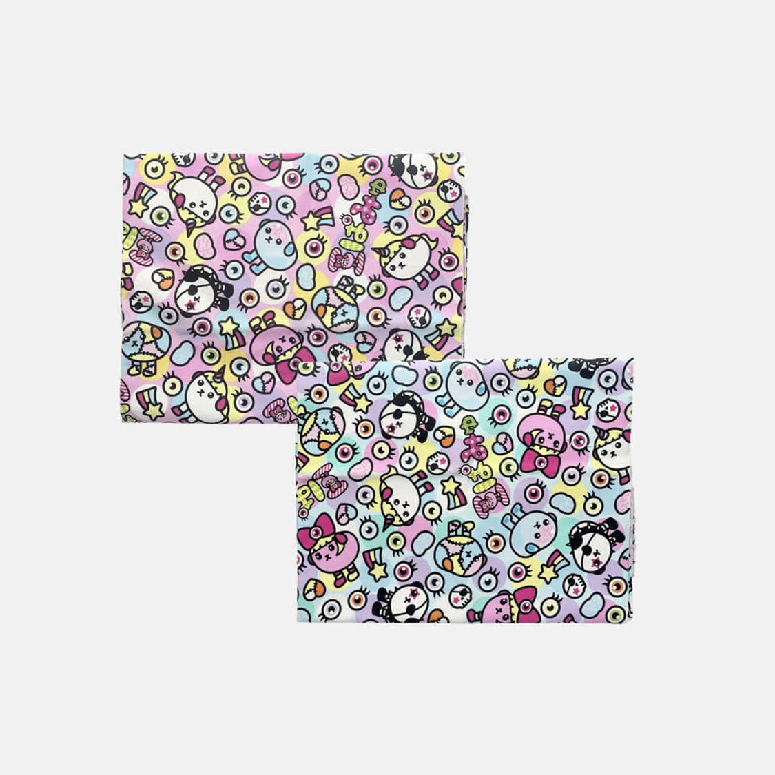 마메시바X캬리파뮤파뮤 패턴 패브릭 천 2종 일괄 상품이미지1