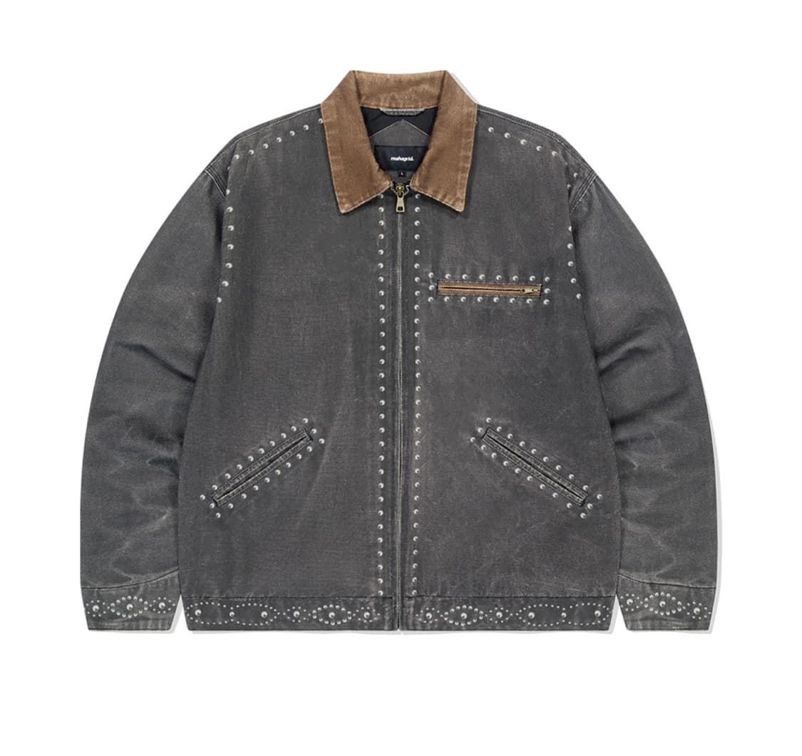 마하그리드 웨스턴 스터드 프린팅 워크자켓 (빈티지 워싱 / M, 새상품) 상품이미지1