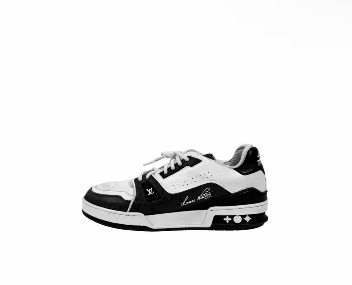 [6.5] 루이비통 LV 모노그램 트레이너 스니커즈 블랙 1AC2A3 상품이미지2