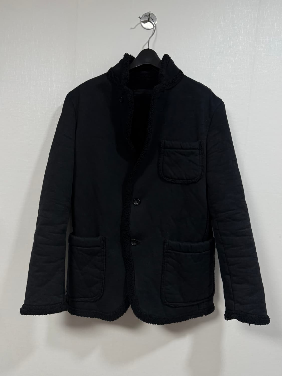 (착샷)꼼데가르송 옴므 로우컷 쉐어링 무스탕 자켓 상품이미지2