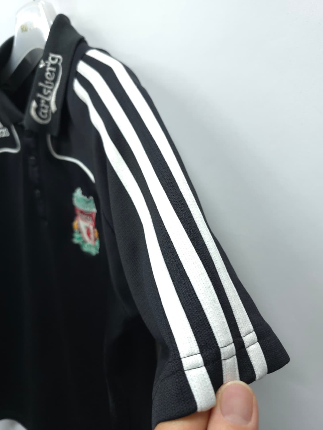 리버풀 아디다스 08-09시즌 올드스쿨 칼스버그 트레이닝 폴로셔츠 상품이미지4