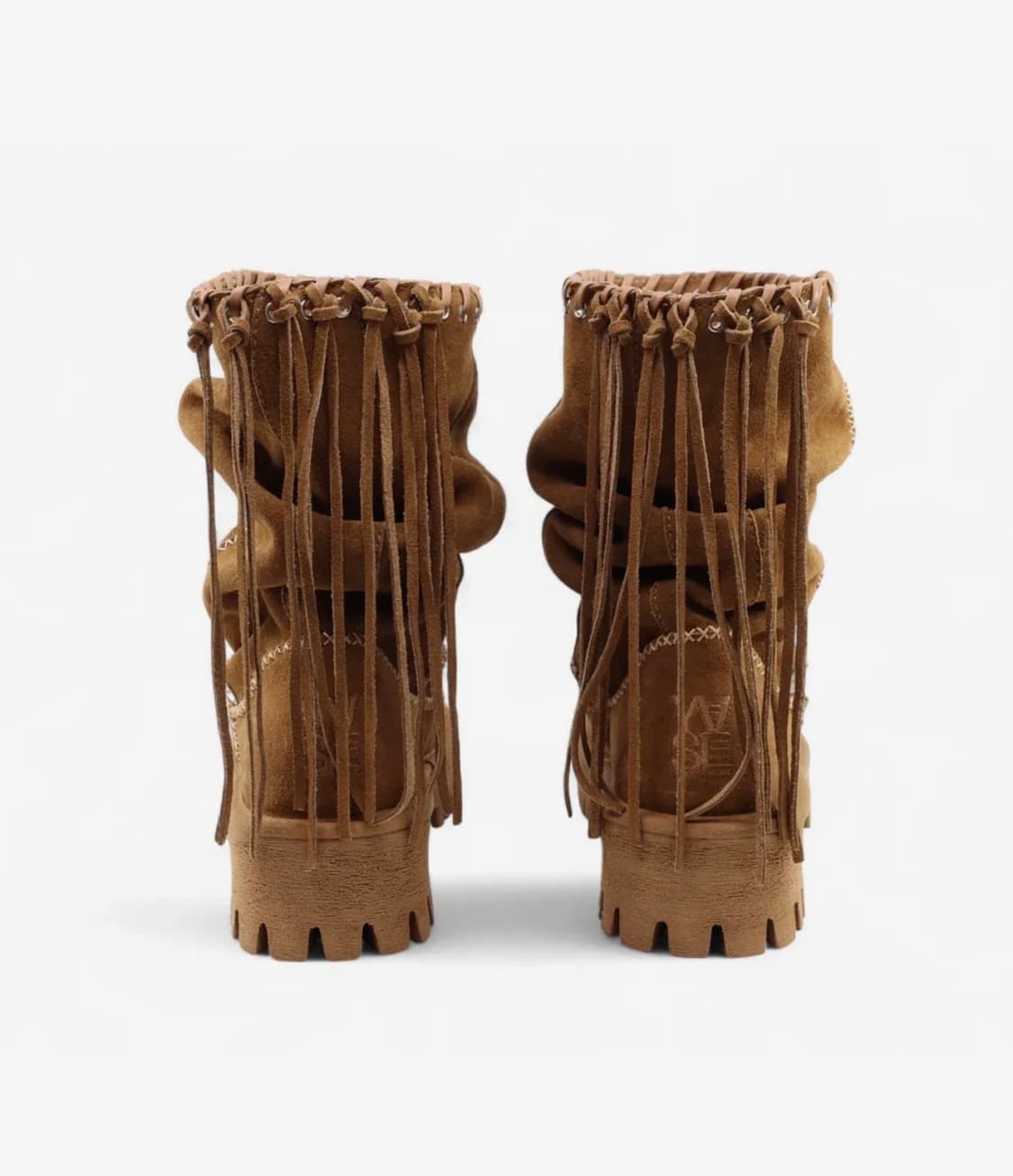 여밈 피그테일 부츠 pigtail boots (suede camel)  상품이미지2