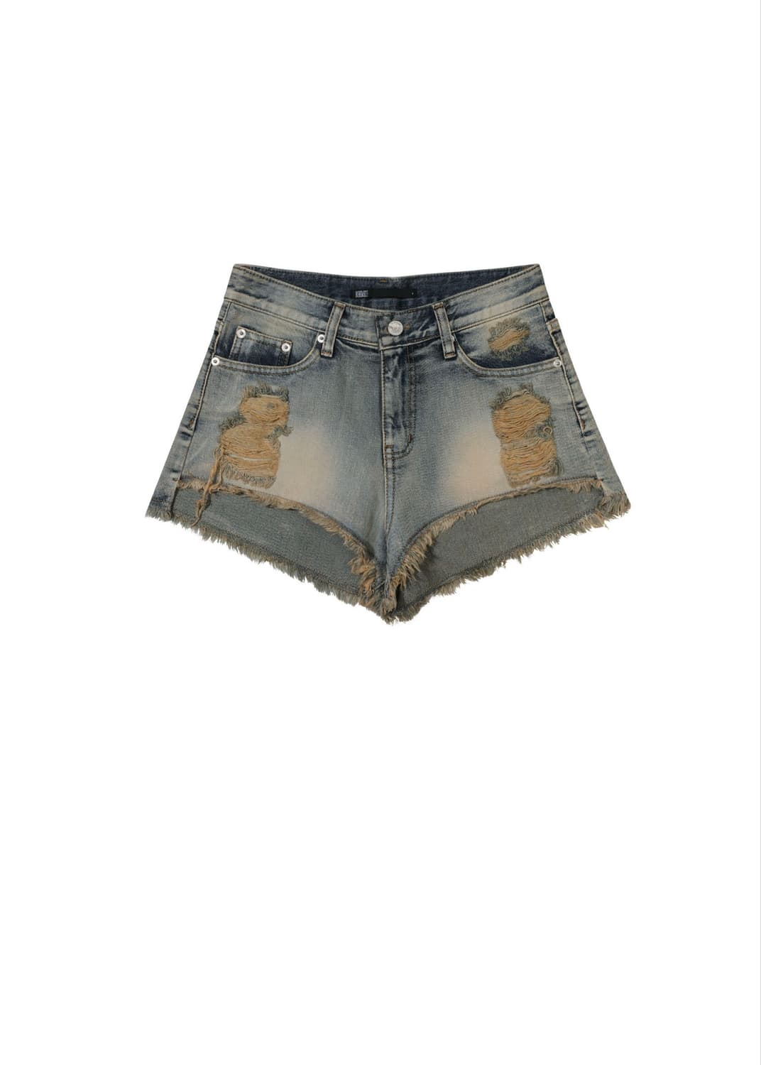Bohemian seoul DAMAGE WASHING SHORTS, BL 상품이미지1