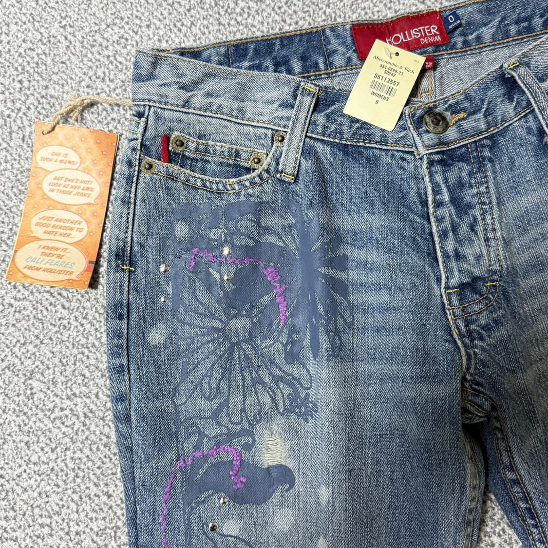 [택달린 새상품] 홀리스터 부츠컷 데님 여성용 상품이미지4