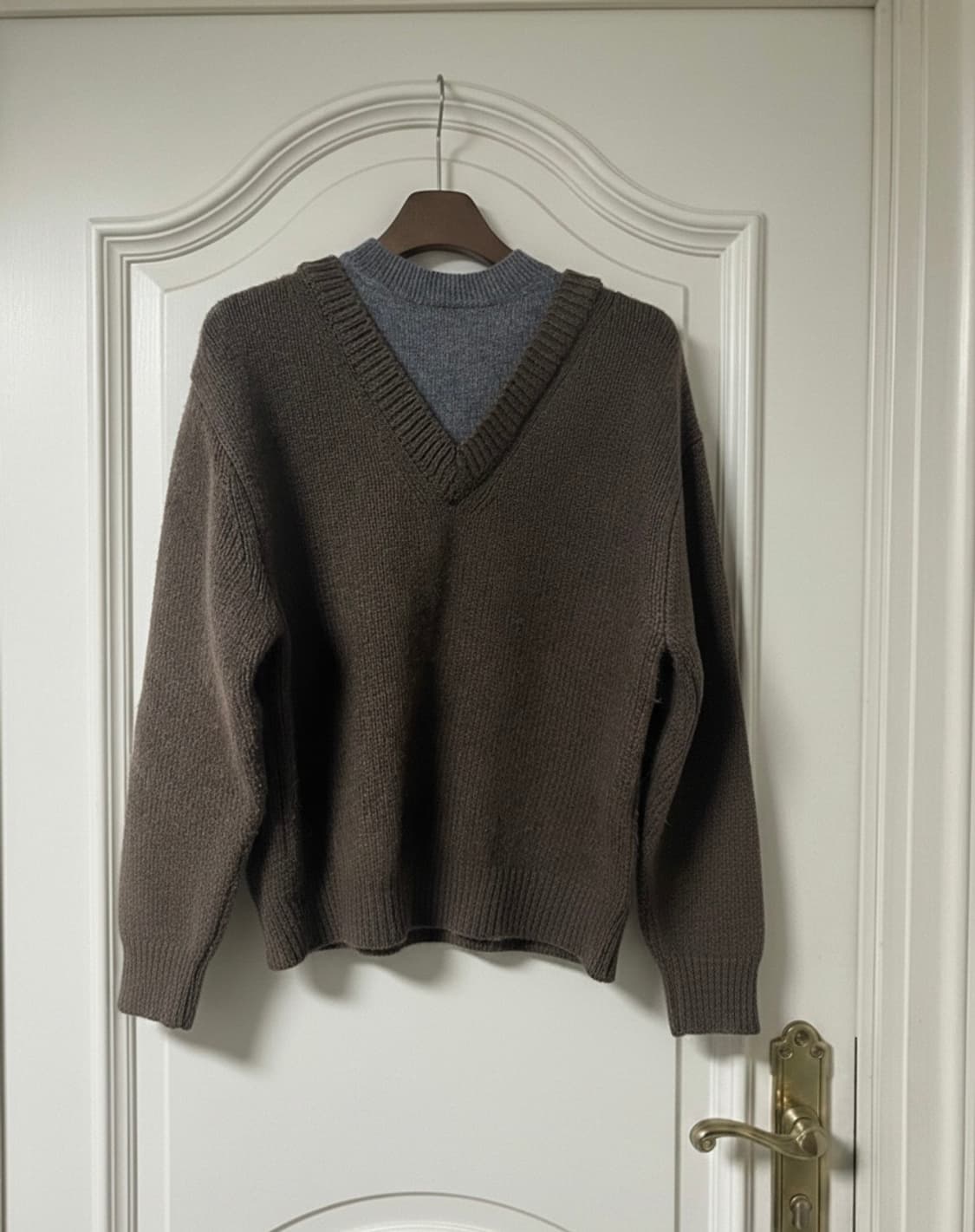 시스템옴므 파리스 울 블랜드 더블 넥 니트탑 상품이미지4