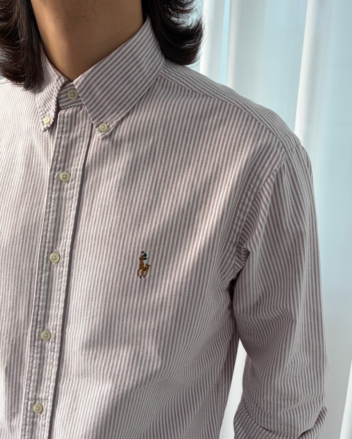 [M]폴로 랄프로렌 클래식핏 스트라이프 옥스포드 셔츠 상품이미지3