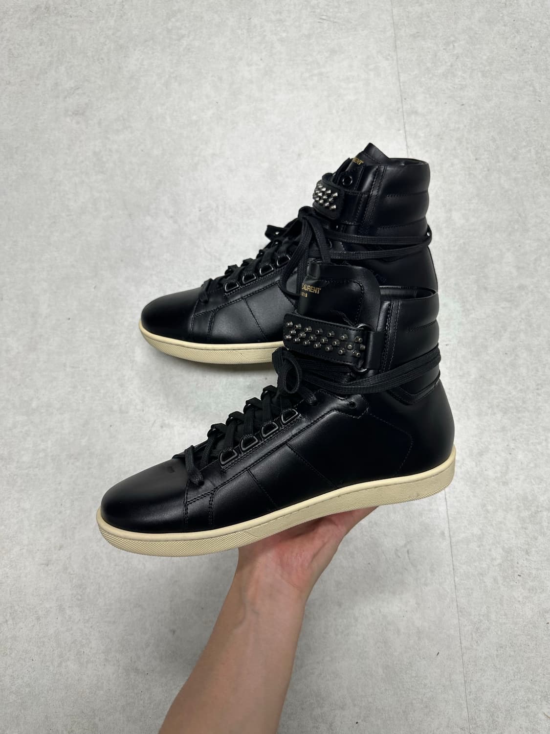 생로랑 에디 슬리먼 14fw 스터드 하이탑 상품이미지8