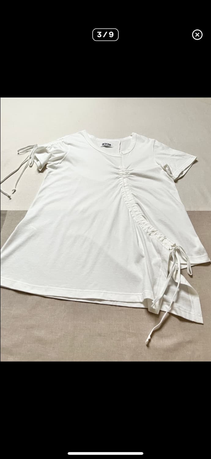 요지야마모토 syte 스트링 셔링 티셔츠 Yohji yamamoto 상품이미지3
