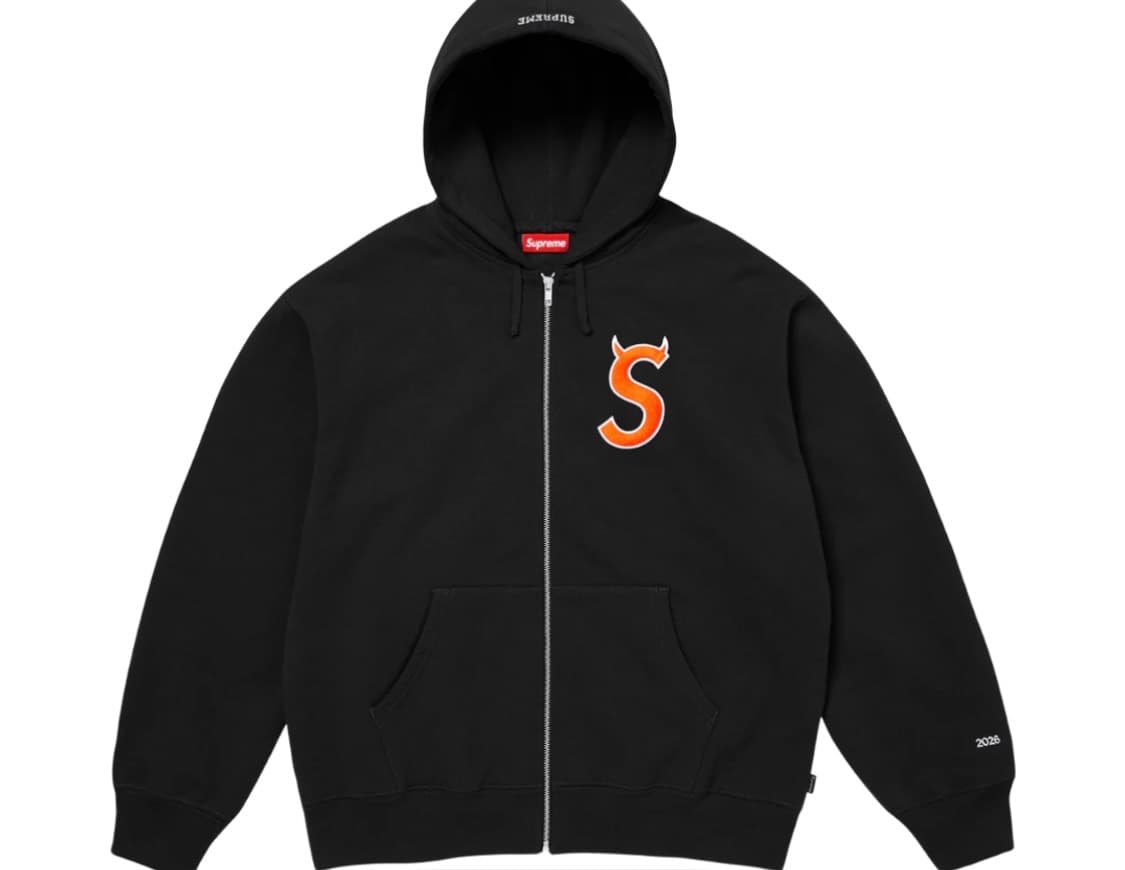 슈프림 데빌 S 로고 후드집업 XL 상품이미지1