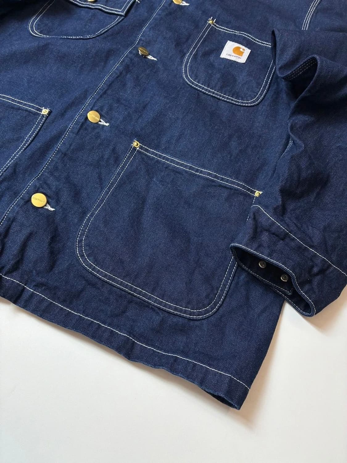 칼하트 WIP 19ss 데님 미시건 초어 자켓 PN8217 상품이미지4