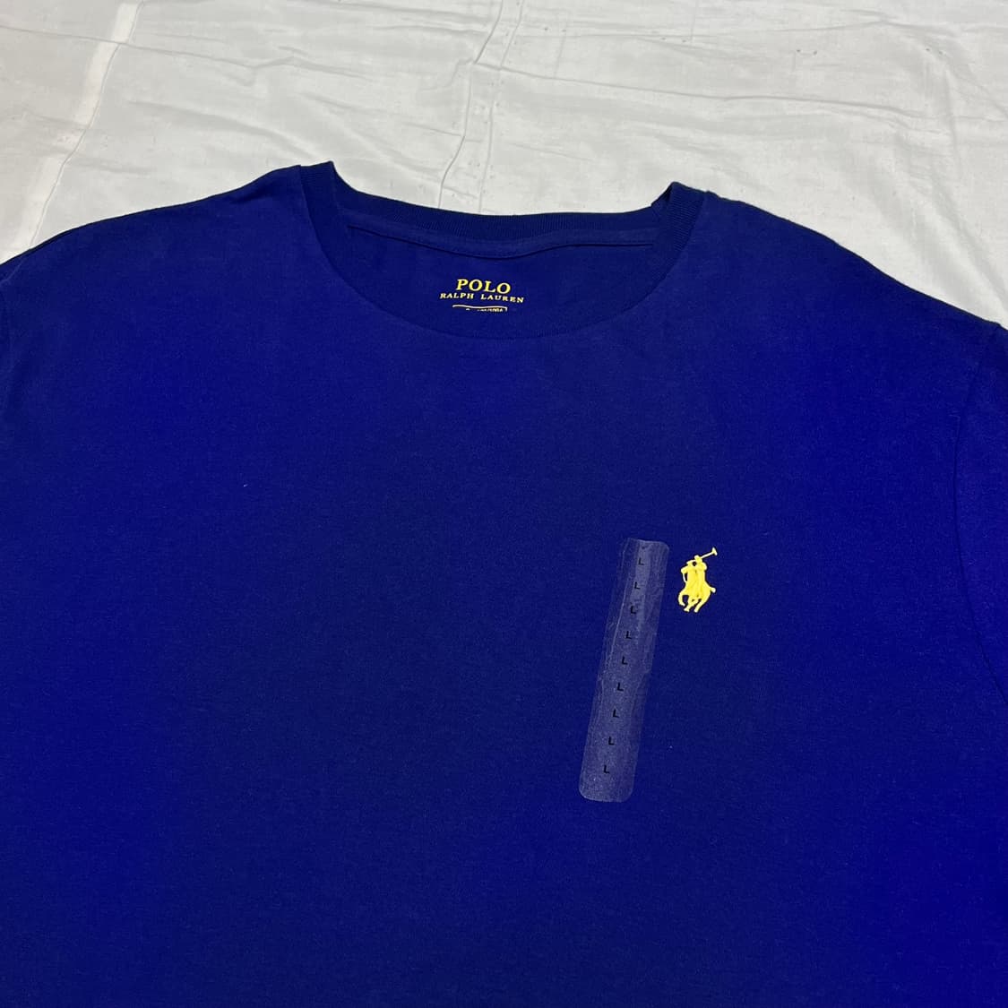 새상품 L 폴로랄프로렌 옐로우 포니 네이비 반팔 상품이미지1