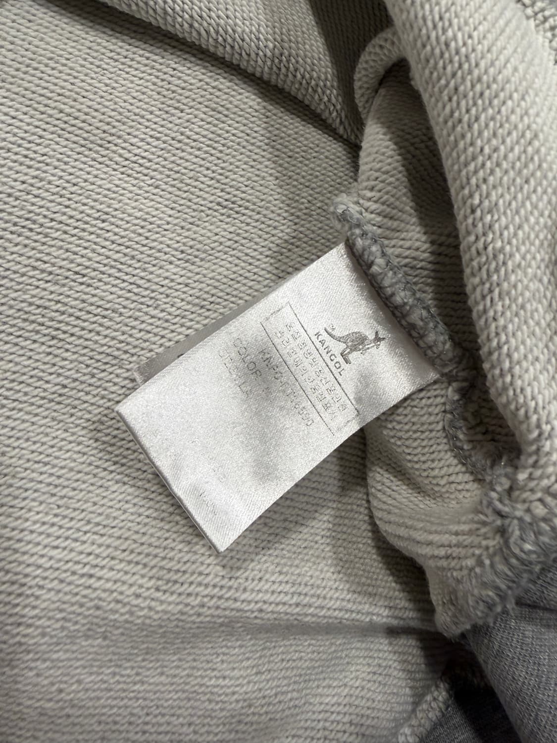 캉골 스몰로고 오버사이즈 맨투맨 스웻셔츠 L-XL 그레이 상품이미지6