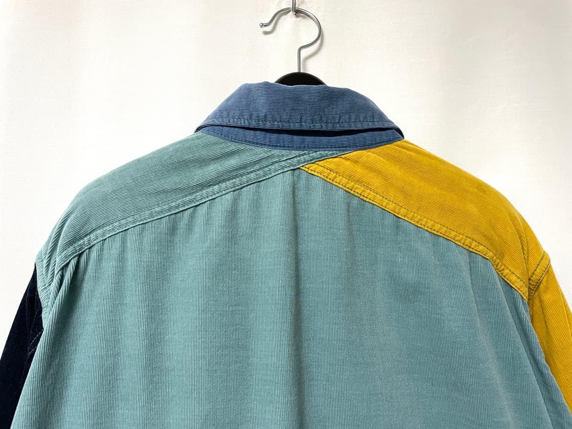 여성 빔즈보이 오버핏 배색 골덴 코듀로이 셔츠 상품이미지6