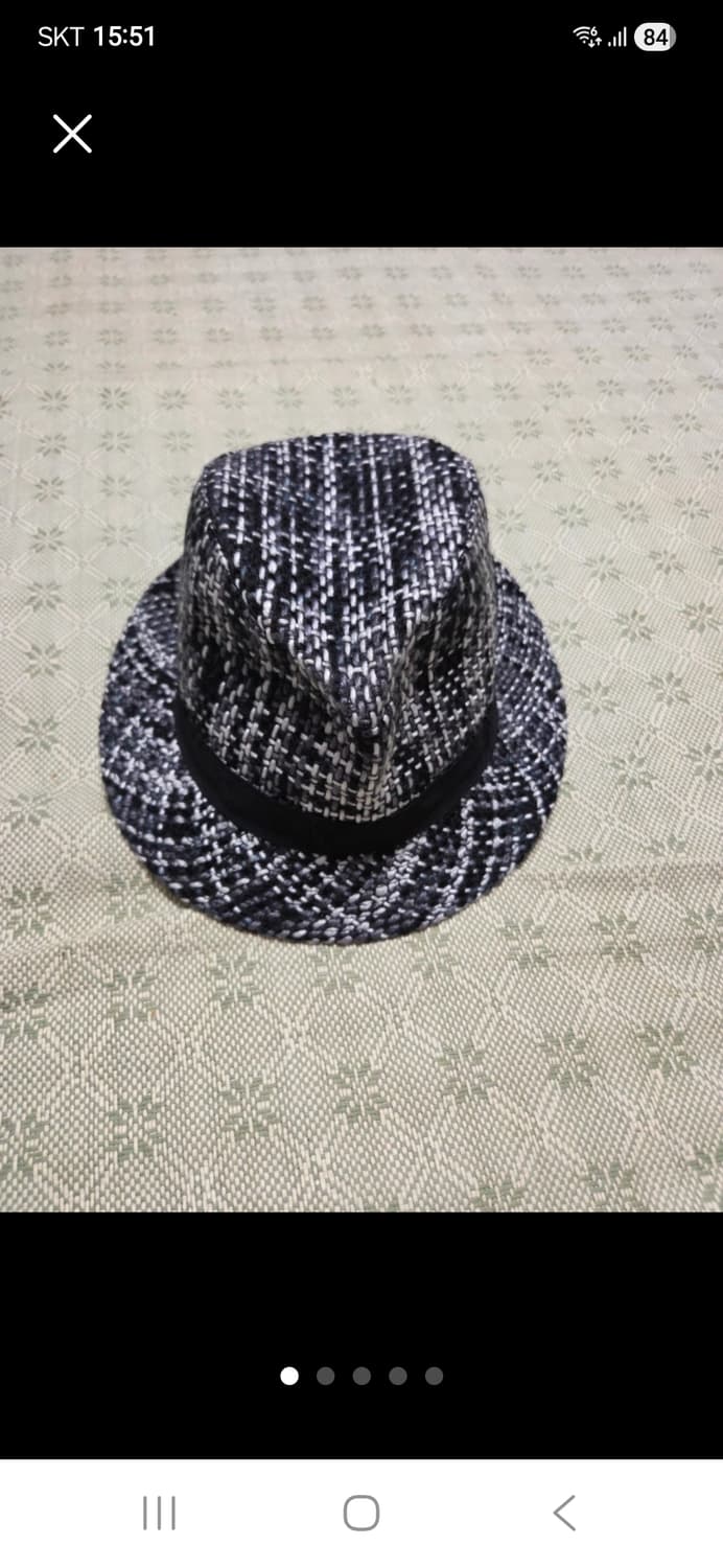 Henschel Hat Co.체크 패턴중절모M 상품이미지1