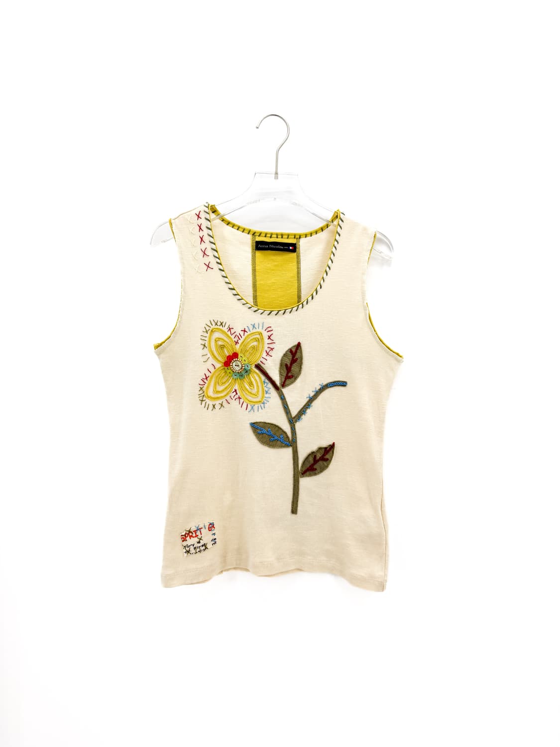 빈티지 플라워 패치워크 슬리브리스 상품이미지1