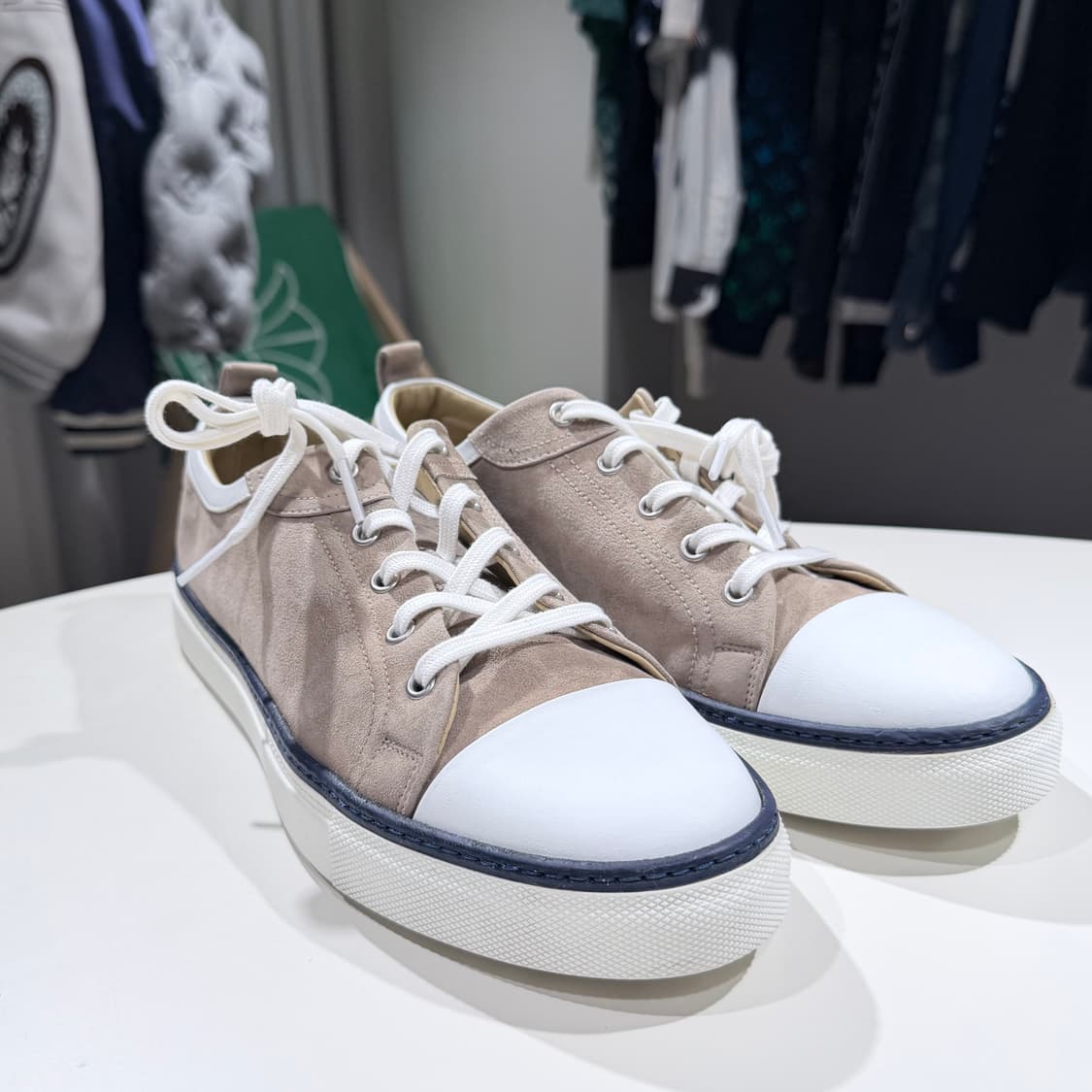 (A/42.5) / 에르메스 스웨이드 스니커즈 브라운 상품이미지3