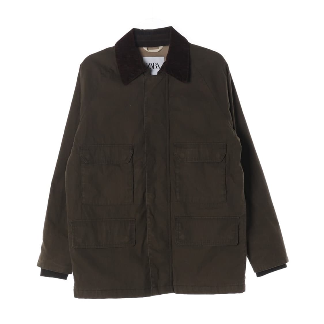 ZARA 코듀로이 카라 4포켓 워크자켓 M 상품이미지1
